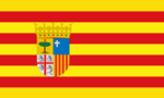 Flagge der Region Aragonien