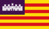 Flagge der Region Balearischen Inseln 