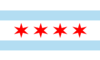 Flagge von Chicago City