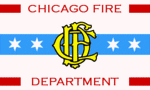 Flagge vom Chicago Fire Department