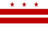 Flagge vom District of Columbia