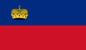Flagge vom Fürstentum Liechtenstein