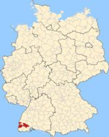 Karte Landkreis Breisgau-Hochschwarzwald