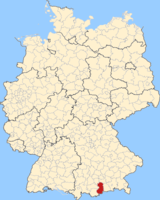 Karte Landkreis Bad Tözl - Wolfratshausen