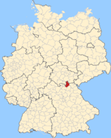 Karte Landkreis Kronach