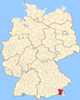 Karte Landkreis Traunstein