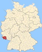 Karte Landkreise Saarland