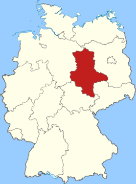 Karte Bundesland Sachsen-Anhalt