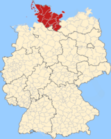 Karte Bundesland Schleswig-Holstein
