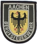 Abzeichen Berufsfeuerwehr Aachen in silber