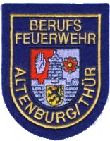 Abzeichen Berufsfeuerwehr Altenburg in gold