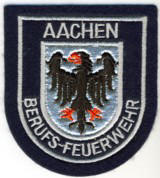 Abzeichen Berufsfeuerwehr Aachen in silber