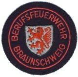 Abzeichen Berufsfeuerwehr Braunschweig in rot