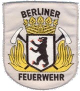 Abzeichen Berufsfeuerwehr Berlin in weiß