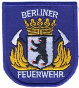 Abzeichen Feuerwehr Berlin in blau