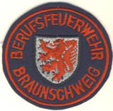 Abzeichen Berufsfeuerwehr Braunschweig in rot