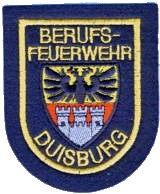 Abzeichen Berufsfeuerwehr Duisburg in gold