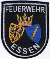 Abzeichen Berufsfeuerwehr Essen in silber