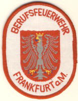 Abzeichen Berufsfeuerwehr Frankfurt am Main in wei