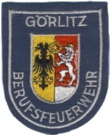 Abzeichen Berufsfeuerwehr Grlitz in silber