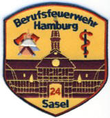 Abzeichen Berufsfeuerwehr Hamburg / Wache 24 - Sasel