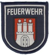 Abzeichen Berufsfeuerwehr Hamburg in silber