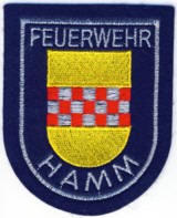 Abzeichen Berufsfeuerwehr Hamm in silber