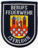 Abzeichen Berufsfeuerwehr Iserlohn in silber