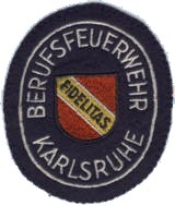 Abzeichen Berufsfeuerwehr Karlsruhe in silber