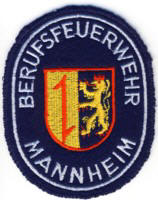 Abzeichen Berufsfeuerwehr Mannheim in silber