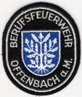 Abzeichen Berufsfeuerwehr Offenbach in silber