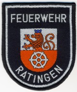 Abzeichen Berufsfeuerwehr Ratingen in silber