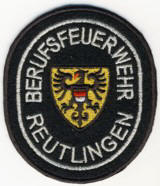 Abzeichen Berufsfeuerwehr Reutlingen in silber