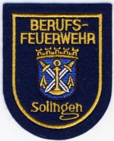 Abzeichen Berufsfeuerwehr Solingen in gold