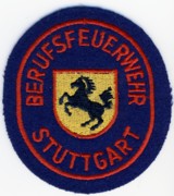 Abzeichen Berufsfeuerwehr Stuttgart in rot