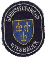 Abzeichen Berufsfeuerwehr Wiesbaden in silber