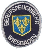 Abzeichen Berufsfeuerwehr Wiesbaden in silber