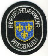 Abzeichen Berufsfeuerwehr Wiesbaden in silber