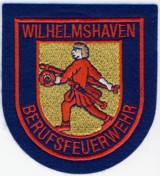 Abzeichen Berufsfeuerwehr Wilhelmshaven in rot