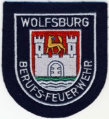 Abzeichen Berufsfeuerwehr Wolfsburg in silber