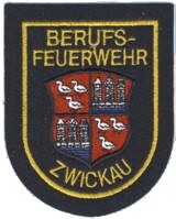 Abzeichen Berufsfeuerwehr Zwickau in gold