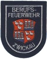 Abzeichen Berufsfeuerwehr Zwickau in silber