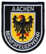 Abzeichen Berufsfeuerwehr Aachen in silber