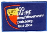 Abzeichen Berufsfeuerwehr Duisburg / 100 Jahre Berufsfeuerwehr