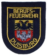 Abzeichen Berufsfeuerwehr Duisburg in gold