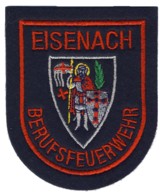 Abzeichen Berufsfeuerwehr Eisenach in rot