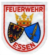 Abzeichen Berufsfeuerwehr Essen in wei