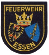 Abzeichen Berufsfeuerwehr Essen in gold