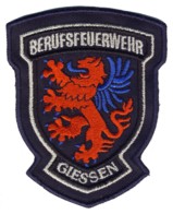 Abzeichen Berufsfeuerwehr Giessen in silber