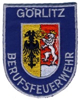 Abzeichen Berufsfeuerwehr Grlitz in silber